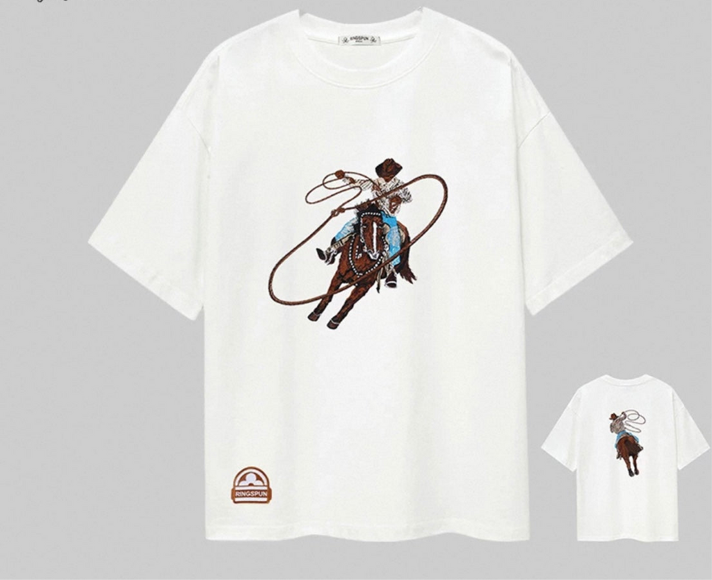 House-Of-Winco Men’s fashion Ringspun Cowboy Graphic T-Shirt